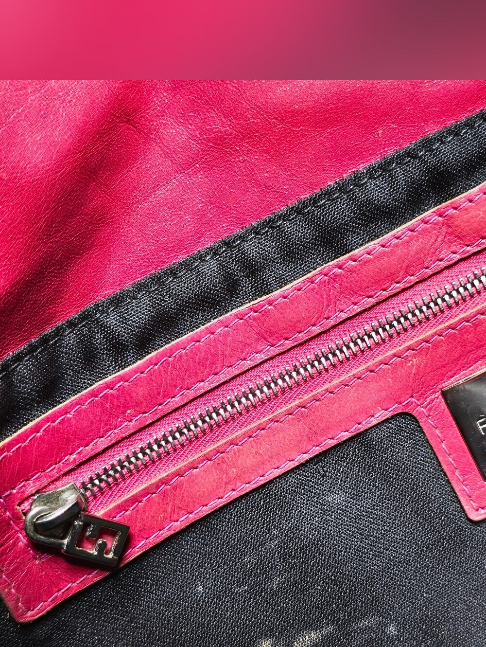 Fendi Baguette Vintage Pink Leopard Pony Hair Crystal Buckle Detail - Picture 13 of 16